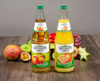 Kulinair Orangensaft und Apfelsaft